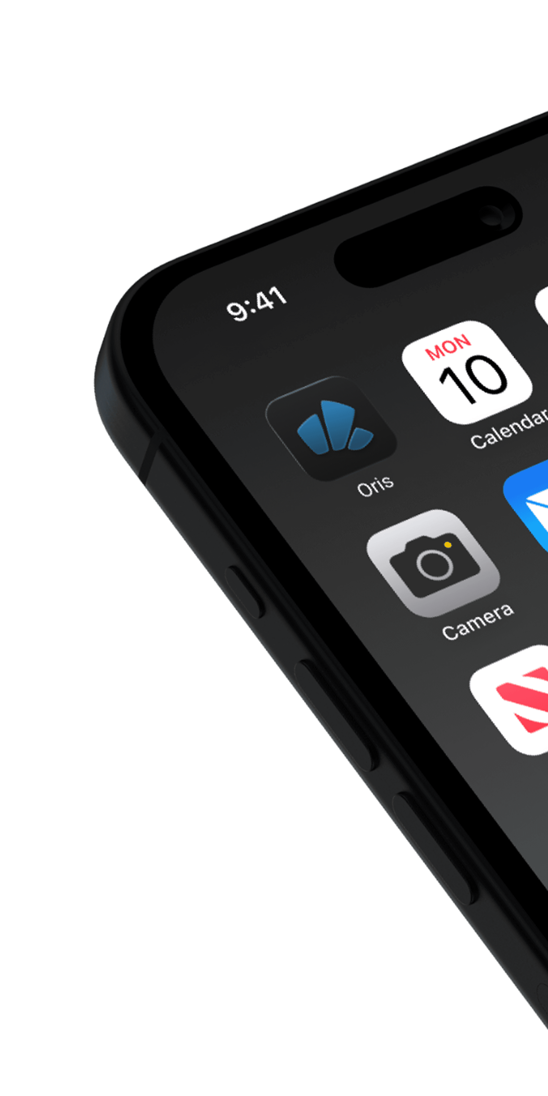 Celular demonstrando a logo do aplicativo